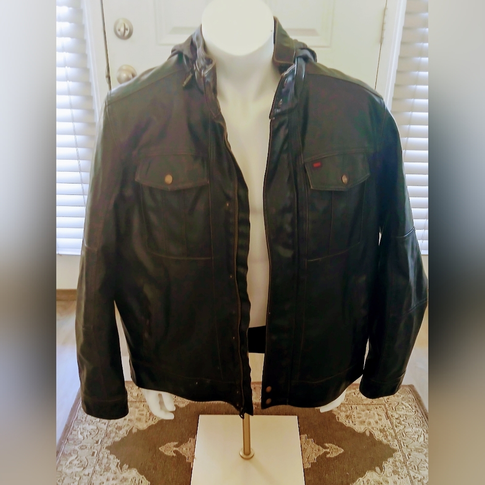 Levi Bomber/Biker Dark Brown Jacket XL